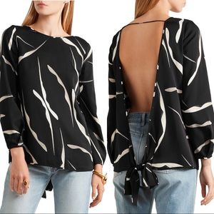 Diane Von Furstenberg open-back stretch-silk top